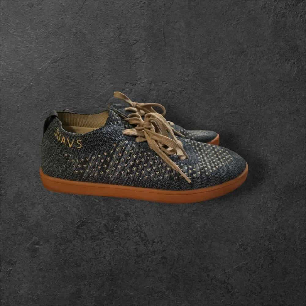 SUAVS The Zilker Gum Slip-On Sneakers Dark Denim Men's 9 Lightweight Knit Blue